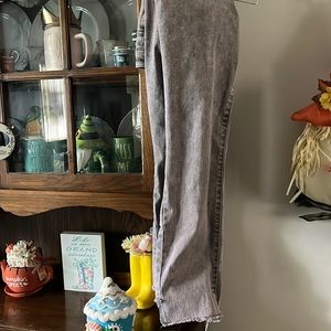 Logo sun faded straight leg jeans